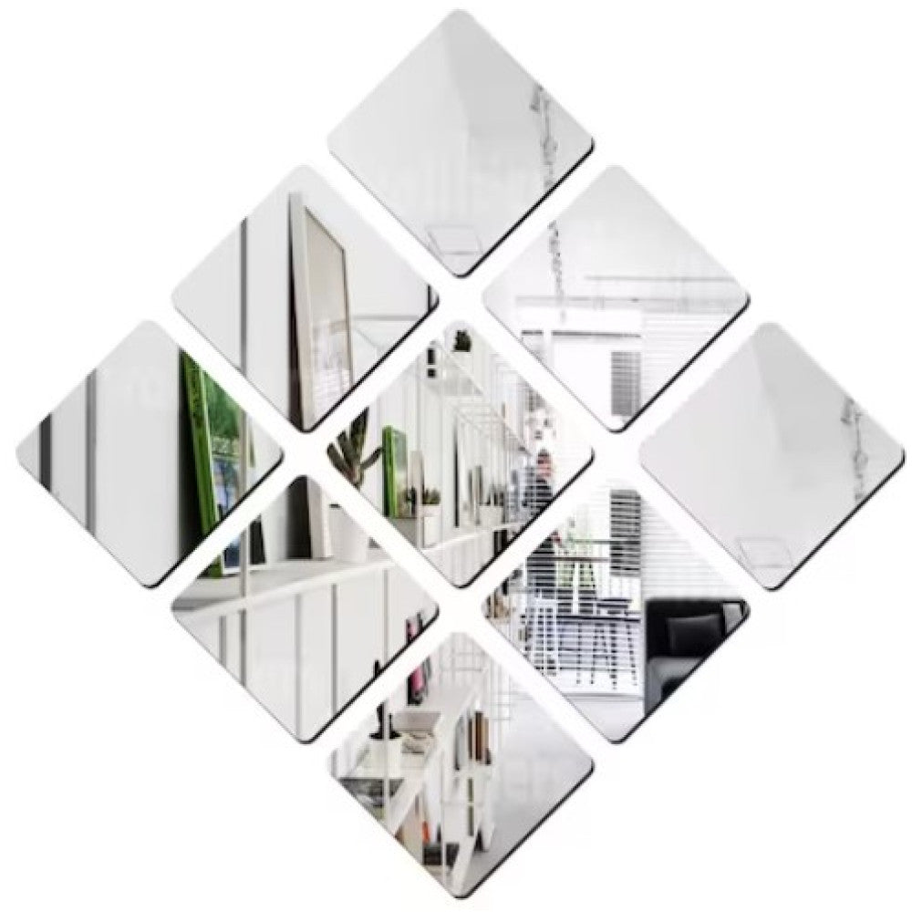 Set 32 oglinzi acrilice decorative design patrat