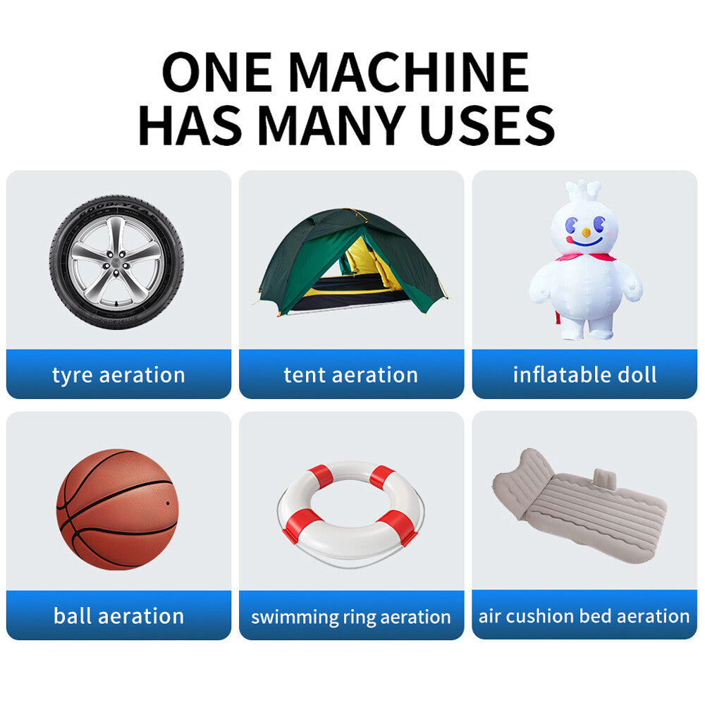 Compresor auto multifunctional 5 in 1 cu pornire urgenta, afisaj digital si baterie externa