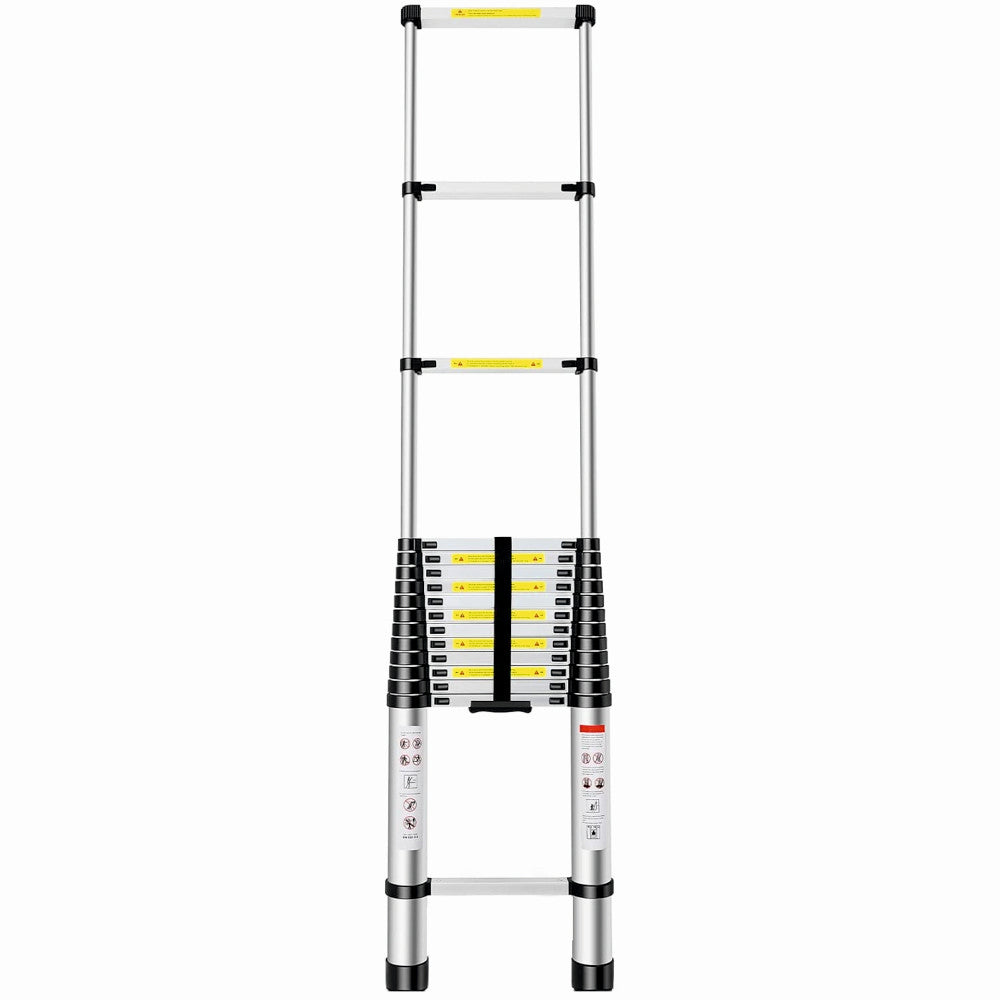 Scara telescopica din aluminiu MESTERINO TOOLS JL-101-6.2, 16 trepte, 6.2 metri, greutate maxima 150 kg