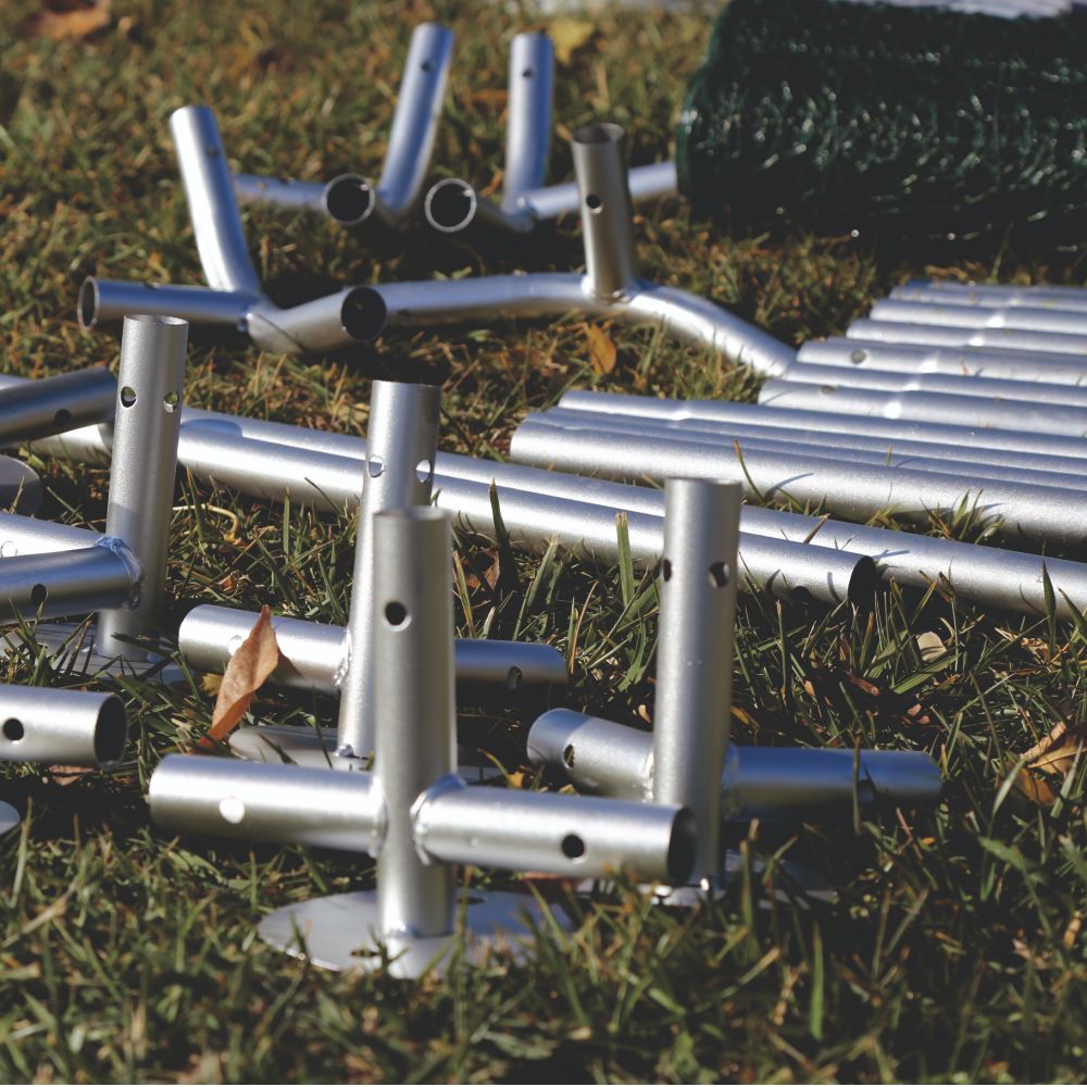 Cotet / tarc pentru pasari 3 x 4 x 2 m din otel galvanizat MESTERINO TOOLS MTGC-034