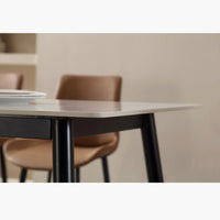 Masă de dining moderna din piatra sinterizata - imagine 5