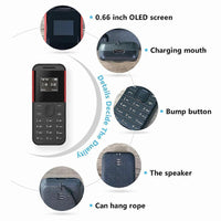 Mini telefon Dual Sim BM222, 68 x28 mm - imagine 9