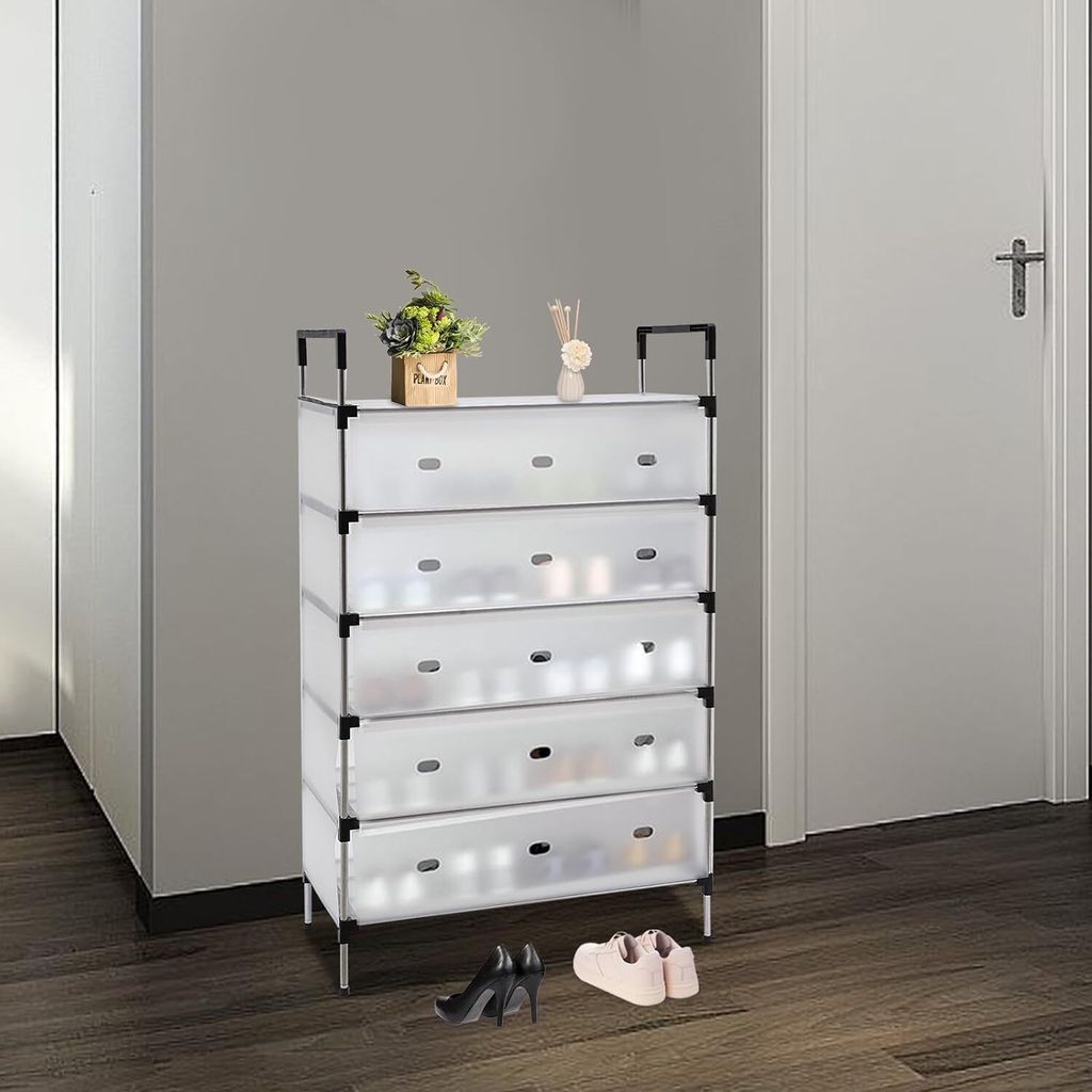 Raft pliabil pentru pantofi cu 4, 5 sau 6 etaje, design modern, stabil și multifuncțional