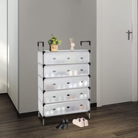 Raft pliabil pentru pantofi cu 4, 5 sau 6 etaje, design modern, stabil și multifuncțional - imagine 3