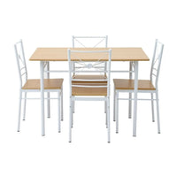 Set dining/bucatarie, masa cu 4 scaune, 110x70x75 cm - imagine 5