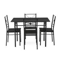 Set dining/bucatarie, masa cu 4 scaune, 110x70x75 cm - imagine 7