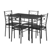 Set dining/bucatarie, masa cu 4 scaune, 110x70x75 cm - imagine 4