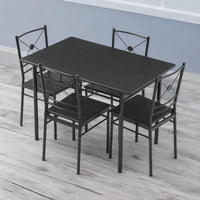 Set dining/bucatarie, masa cu 4 scaune, 110x70x75 cm - imagine 8