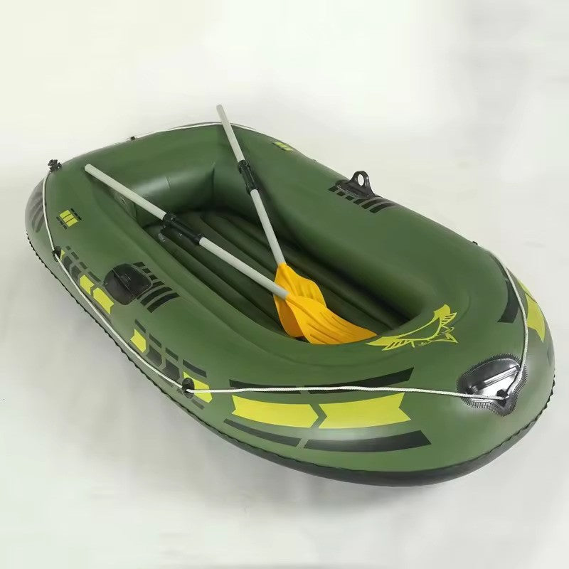 Barca gonflabila pentru pescuit, 300kg, 230 X 130 cm, 2 persoane, 2 vasle + pompa