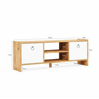 Comoda TV cu 2 usi, design modern, 120 x 29 x 43 cm - imagine 9