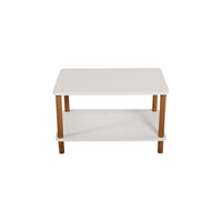 Masuta cafea moderna cu raft, design scandinav, 70x44x43 cm - imagine 9