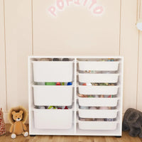 Dulap multifuncțional cu 9 coșuri, 3 nivele, 88,7 x 30 x 85,5 cm