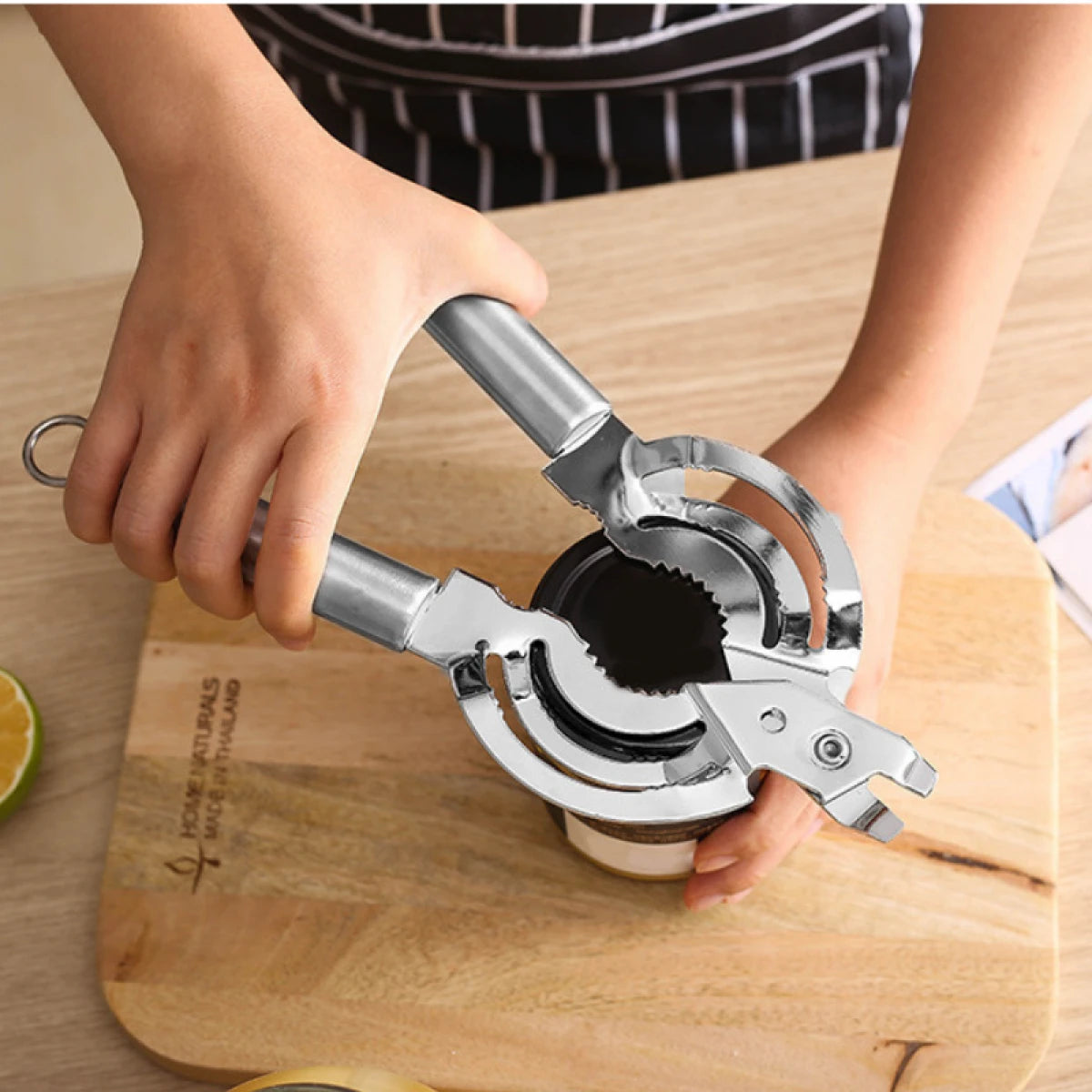 Desfacator multifunctional de borcane si spargator de nuci, inox, 25 x 6 cm
