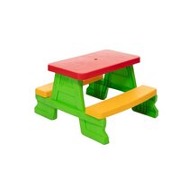 Masuta de picnic pentru 4 copii, 47 x 79 x 70 cm, maxim 35 kg, 2 ani+, Multicolor - imagine 5