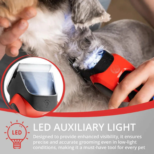 Masina de tuns animale profesionala VGR V-208 cu acumulator si afisaj LED