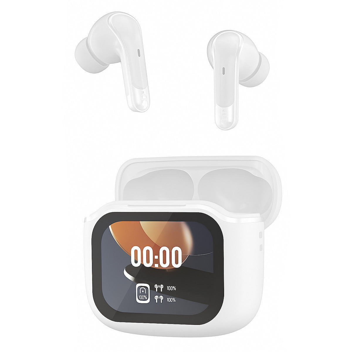 Casti wireless Bluetooth Andowl Ai4 Bass cu display LED