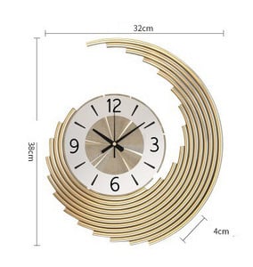 Ceas elegant de perete, cu design modern si elemente nautice, mecanism silentios si finisaj metalic elegant