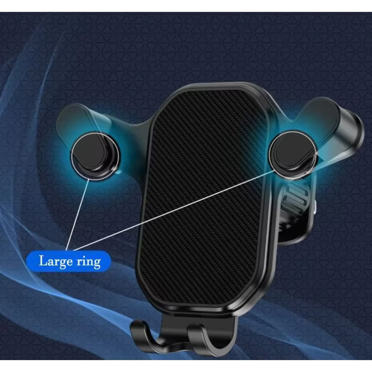 TLBShop Suport Auto Telefon Montare Grila Ventilatie Universal Negru - detaliu produs
