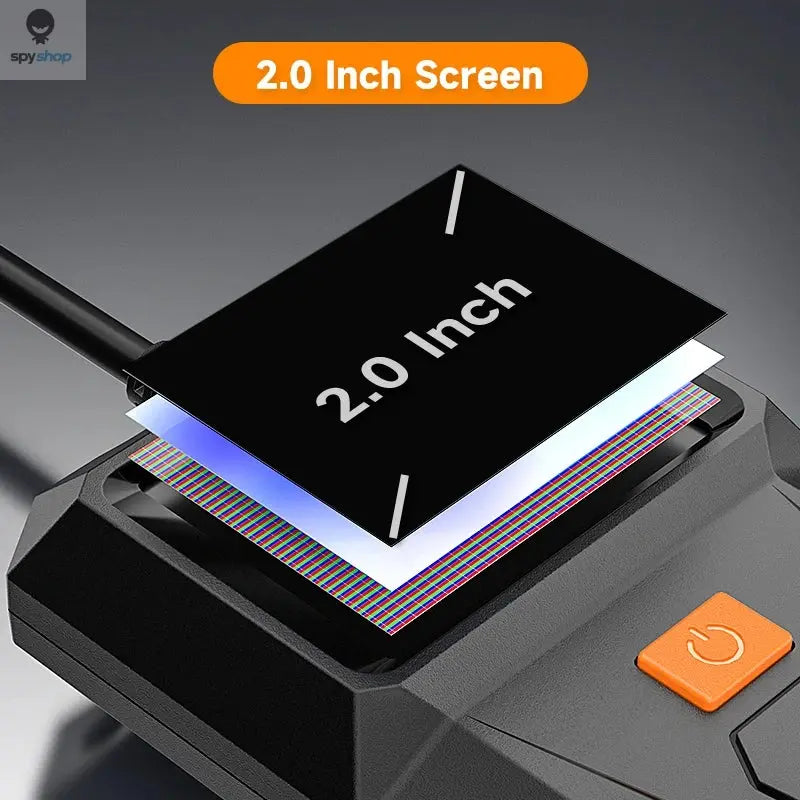 Endoscop multifunctional 1080P, eran 2 inch, camera HD cu cablu rigid impermeabil de 5m