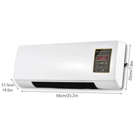 Mini aer conditionat cu ventilator, 2 in 1, 55 cm, Rece/Cald, 16 - 40 grade, 1800W, cu telecomanda, Alb - imagine 4