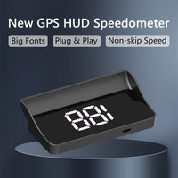 Head-Up Display HUD Auto cu GPS Vitezometru Digital Detectare Automata Universal Parbriz - detaliu produs