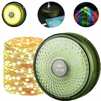 Ghirlanda luminoasa camping, lanterna si functie de baterie externa, LED, reincarcabila USB, portabila, 8 moduri de