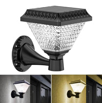 Lampa solara de perete, lumina calda si RGB, cu telecomanda, hexagonala, 6w - imagine 7