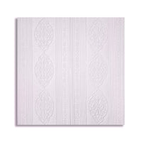 Tapet Elegant Alb cu Ornamente Baroce 3D Textura Gofrata 70x70cm - detaliu produs