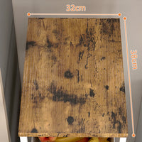 Suport slim portabil cu 5 nivele, 4 rafturi retractabile si 1 polita din MDF, rotativ 360°, 38x 23.5 x 81.5 cm - imagine 7