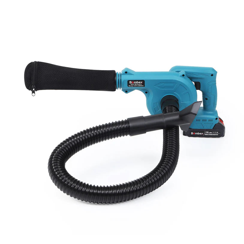 Suflantă Frunze fără Fir 880W, 2 Acumulatori 48V, 2 în 1 Suflare și Aspirare Frunze, Praf, Zăpadă, 18000 RPM