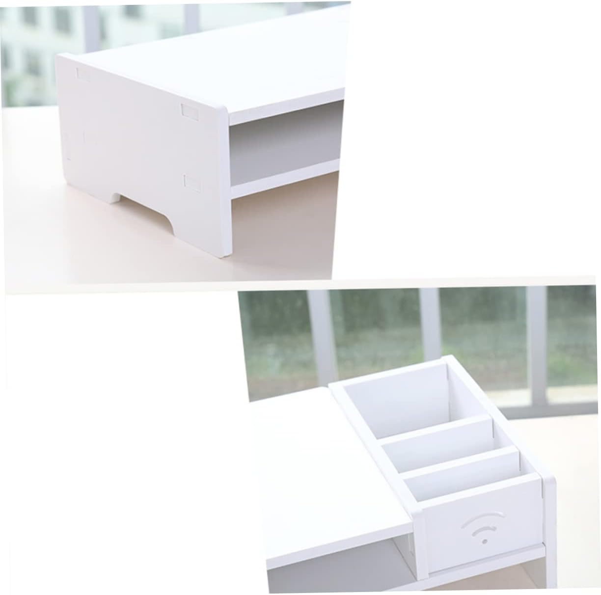 Suport multifunctional monitor, din PVC, 49x21x11cm