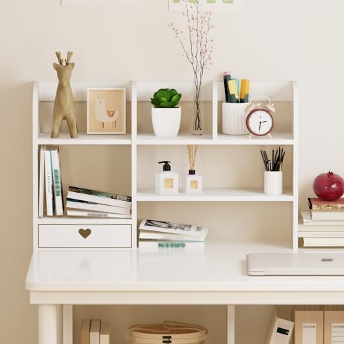 Organizator de birou - Raft cu sertar pentru stocare si decoratiuni