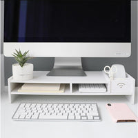 Suport multifunctional monitor, din PVC, 49x21x11cm