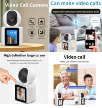Camera Video WiFi 360° HD 1080p cu Comunicare Bidirectionala, Baby Monitor, Infrarosu, Detectare Miscarare, Stocare Cloud/SD