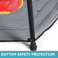 Trambulina cu plasa de protectie, metal + textil, 124x140 cm, 3 ani+ - imagine 5