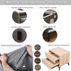 Noptiera Smart Multifunctionala, iluminare LED tactil cu 3 culori, incarcare wireless si USB, difuzor Bluetooth, 2 sertare