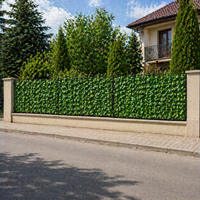 Gard Artificial cu Frunze Ivy 3m x 1m, Paravan Verde, Balcon, Terasa, Gradina - imagine 4