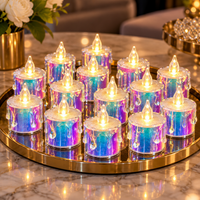 Set 15 Lumanri LED Fara Fum Decorative Multicolore cu Telecomanda - imagine principala