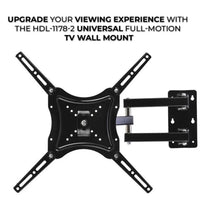 Suport TV mobil universal, cu 2 brate mobile, De la 14inch la 55inch (36 – 140 cm), Max 50Kg, Negru - imagine 7