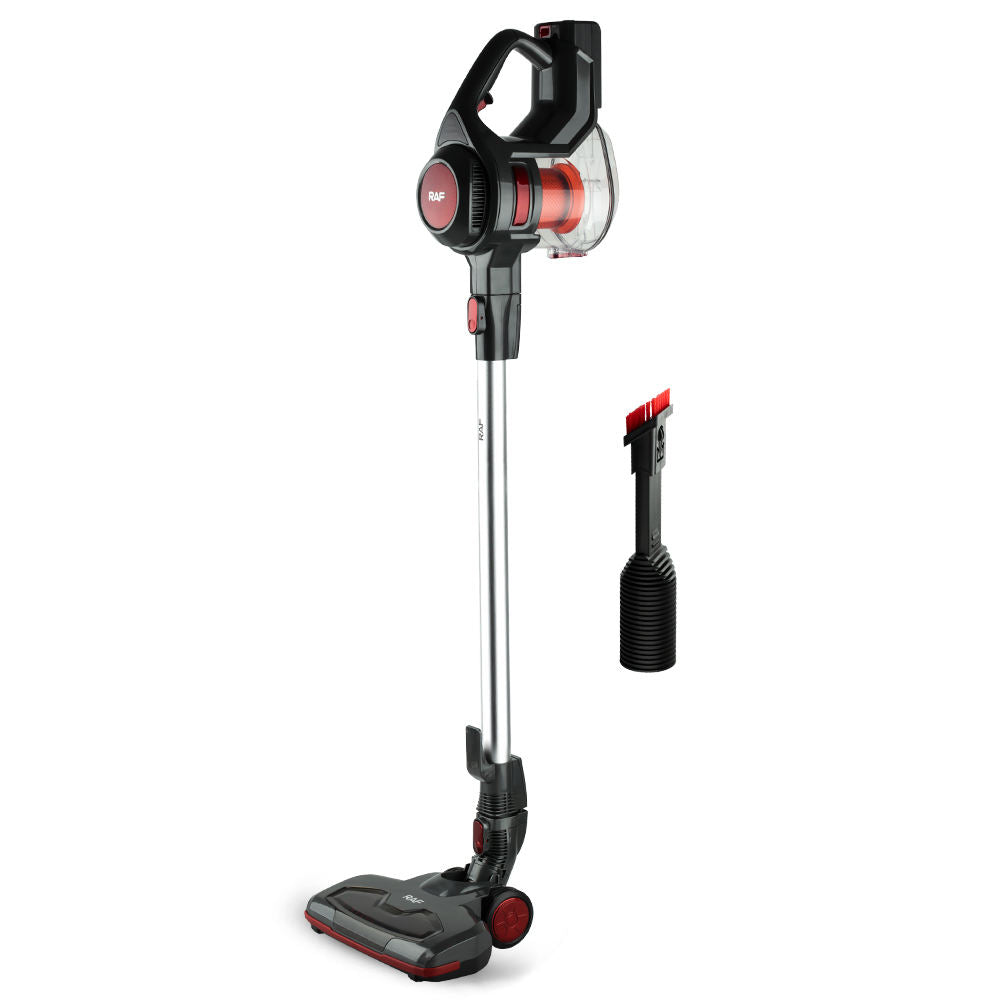 Aspirator Vertical RAF R8667, fara fir, cu acumulator, 100W, filtru Hepa, 2 accesorii, iluminare led