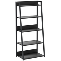 Biblioteca moderna tip scara, cadru metalic și blat MDF, 4 sau 5 rafturi - imagine 6