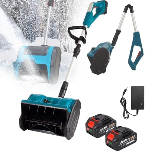 Lopata electrica pentru zapada cu 2 baterii reincarcabile si lame spiralate 3000 rpm