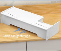 Suport multifunctional pentru monitor sau laptop, din PVC, cu 2 sertare - imagine 9