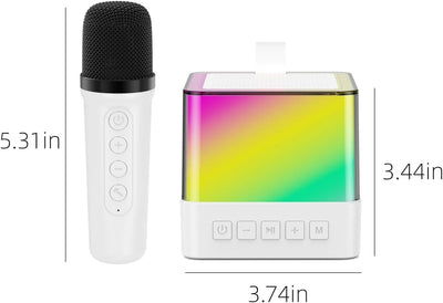 Difuzor Karaoke cu 2 microfoane wireless, bluetooth 5.3