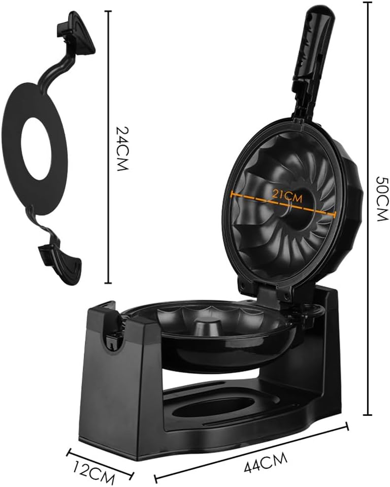 Aparat de facut prajituri electrica RAF R.500, 1800W, capacitate 3L, indicator LED