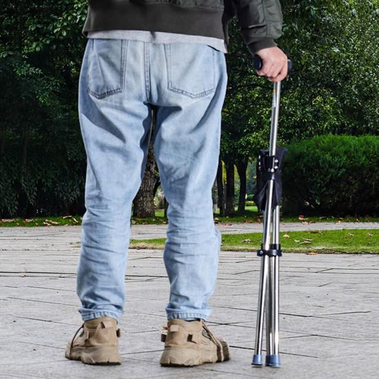 Scaun pliabil cu baston, inaltime 82 cm, maxim 100 kg