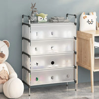 Raft pliabil pentru pantofi cu 4, 5 sau 6 etaje, design modern, stabil și multifuncțional - imagine 8