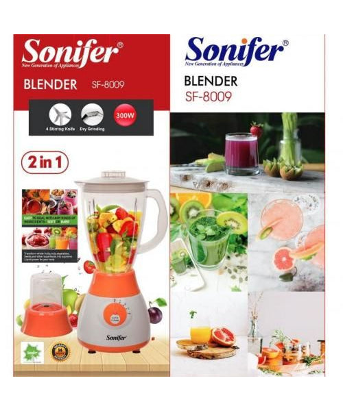 Blender electric 2 in 1 Sonifer SF-8009 300W 1.5 L