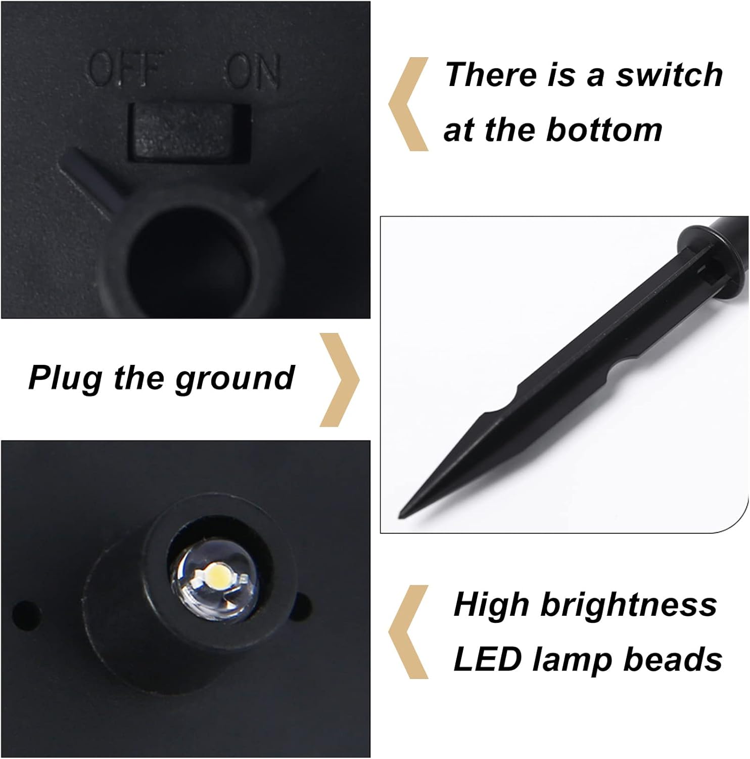 Lampa decorativa de gradina cu încarcare solara, model casuta din povesti