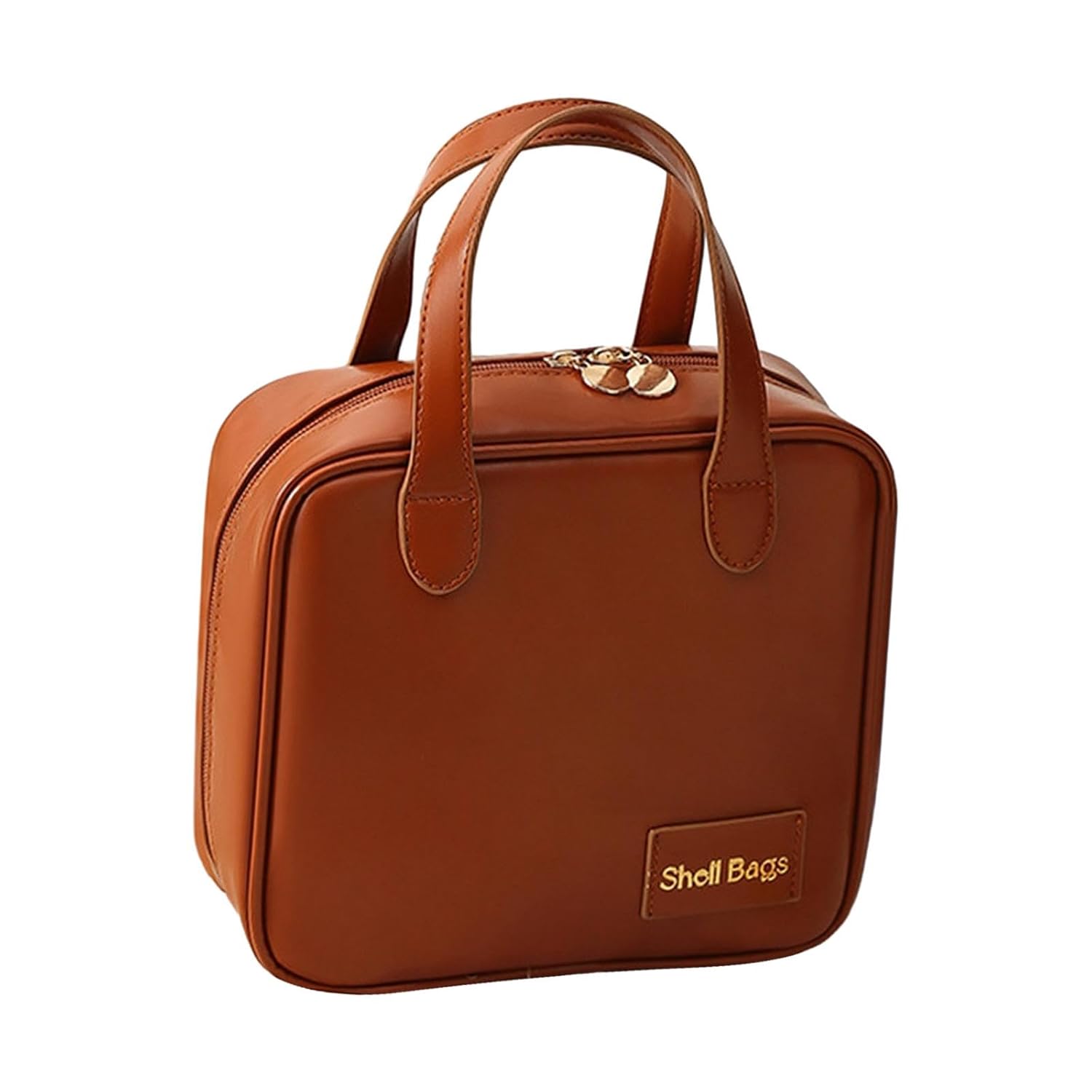 Geanta de Machiaj Portabila din Piele Ecologica, 21x19x8cm